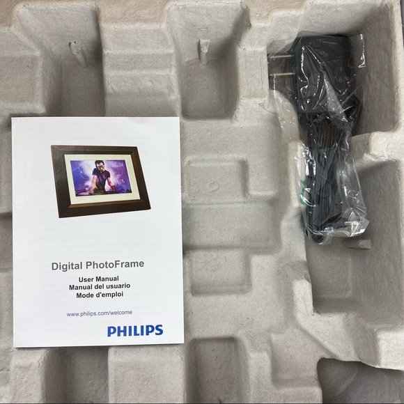 Phillips Home Essentials 8" Digital Photo Frame New Open Box brown - Picture 9 of 10